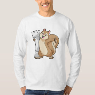 Eichhörnchen mit Schachstück King T-Shirt