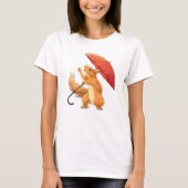 Eichhörnchen mit Schirm T-Shirt (Vorderseite)