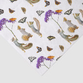 Eichhörnchen mit Schmetterlingsgewebe Seidenpapier (Detail)