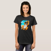 Eichhörnchen mit Sonnenbrille Chilling Beach Squir T-Shirt (Vorne ganz)