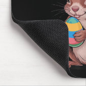 Eichhörnchen mit sonnigen Ohren Funny Oaster Kinde Mousepad (Ecke)