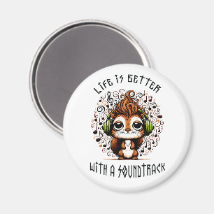 Eichhörnchen mit Soundtrack Magnet