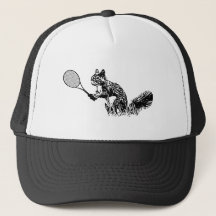 Eichhörnchen mit Tennis Racquet