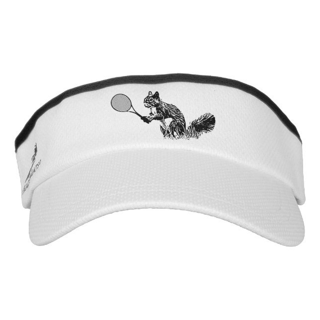 Eichhörnchen mit Tennisschläger Visor (Vorderseite)