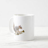 Eichhörnchen mit Trumpet-Tasse Kaffeetasse (Vorderseite Links)