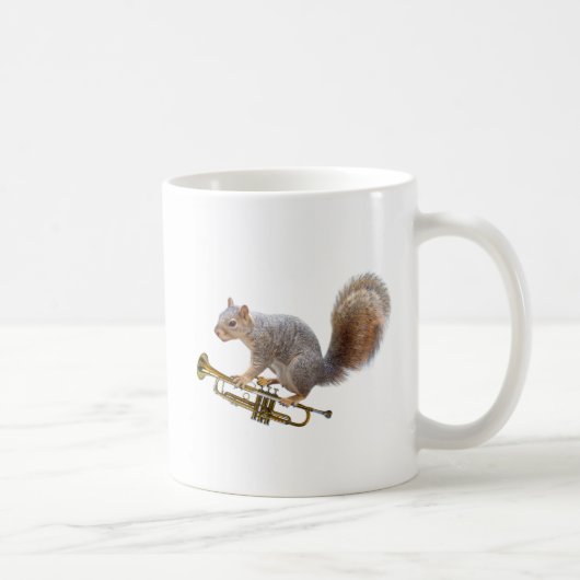 Eichhörnchen mit Trumpet-Tasse Kaffeetasse (Rechts)
