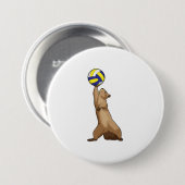 Eichhörnchen mit Volleyball Button (Vorne & Hinten)