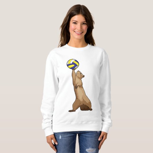 Eichhörnchen mit Volleyball Sweatshirt (Vorne ganz)