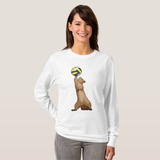 Eichhörnchen mit Volleyball T-Shirt (Vorne ganz)
