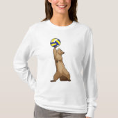 Eichhörnchen mit Volleyball T-Shirt (Vorderseite)