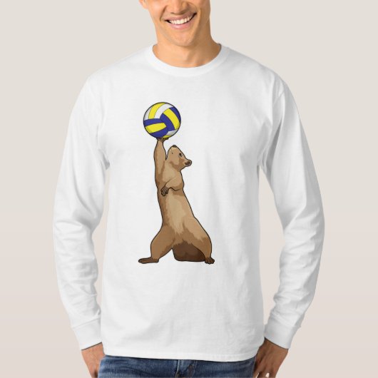 Eichhörnchen mit Volleyball T-Shirt (Vorderseite)