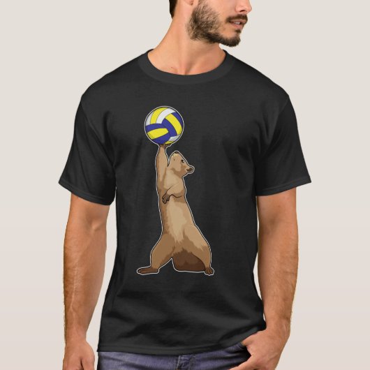 Eichhörnchen mit Volleyball T-Shirt (Vorderseite)