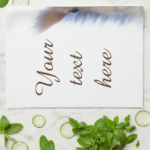 Eichhörnchen mit Walnuss Geschirrtuch (Gefaltet)