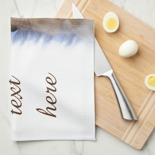 Eichhörnchen mit Walnuss Geschirrtuch (Viertel Falte)