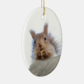 Eichhörnchen mit Walnuss Keramikornament (Rechts)