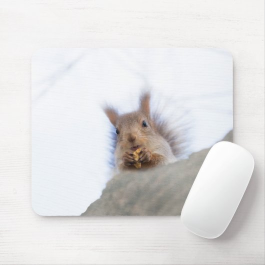 Eichhörnchen mit Walnuss Mousepad (Mit Mouse)
