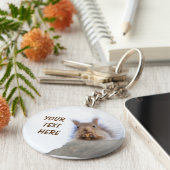 Eichhörnchen mit Walnuss Schlüsselanhänger (Seite)