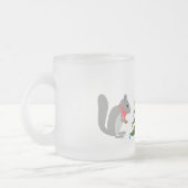 Eichhörnchen mit Weihnachtsbaum Mattglastasse (Links)