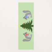 Eichhörnchen mit Weihnachtsbaum Yogamatte (Vorderseite)