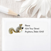 Eichhörnchen mit Wine Address Labels (Insitu)