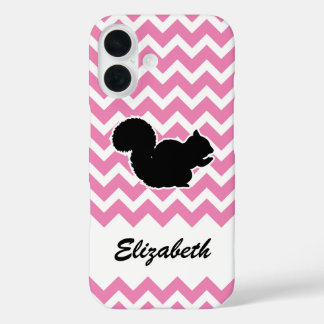 Eichhörnchen mit Zickzack Muster iPhone 16 Hülle