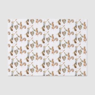 Eichhörnchen Musicians Tissue Paper Seidenpapier