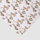 Eichhörnchen Musicians Tissue Paper Seidenpapier (Ausschnitt)