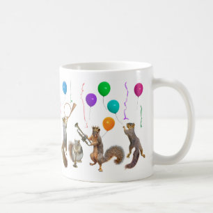 Eichhörnchen-Musik-Party-Tasse Kaffeetasse