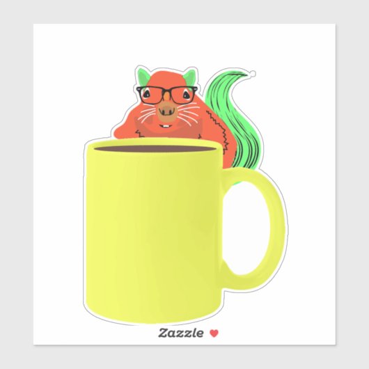 Eichhörnchen Naughty #340 Aufkleber (Blatt)