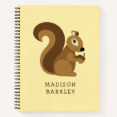 Eichhörnchen Niedlich Kid's Woodland Notizblock (Vorderseite)