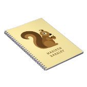 Eichhörnchen Niedlich Kid's Woodland Notizblock (Rechte Seite)