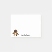 Eichhörnchen niedlicher lustiger Name Monogramm Post-it Klebezettel (Vorderseite)