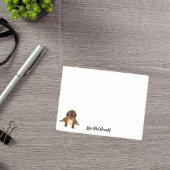 Eichhörnchen niedlicher lustiger Name Monogramm Post-it Klebezettel