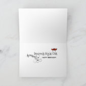 Eichhörnchen-Night Out Geburtstagskarte Karte (Innenseite)