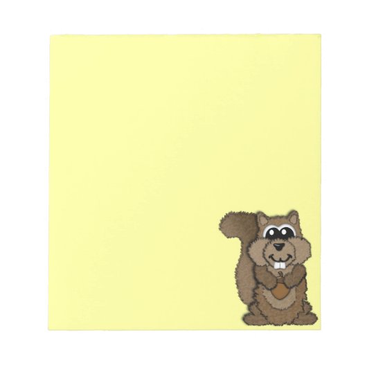 Eichhörnchen Notizblock (Vorderseite)