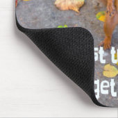 Eichhörnchen Nur beim Versuch, eine Nuss zu bekomm Mousepad (Ecke)