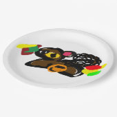 Eichhörnchen-Nuss-Baby-Party Pappteller (Schrägansicht)