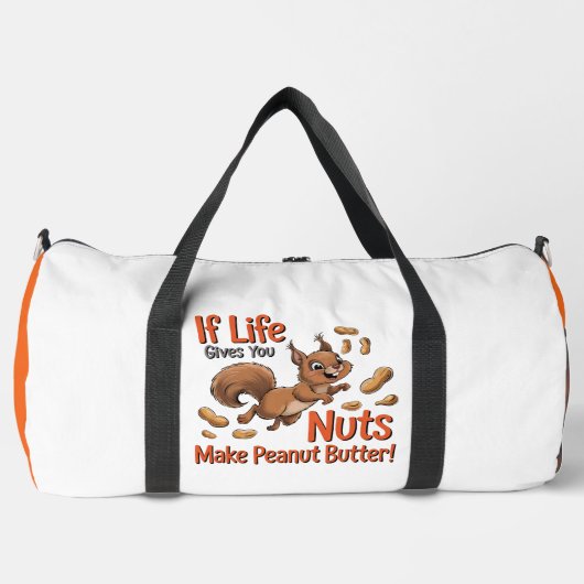 Eichhörnchen-Nüsse-Erdnussbutter-Leben Duffle Bag (Vorderseite)