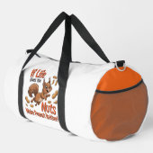 Eichhörnchen-Nüsse-Erdnussbutter-Leben Duffle Bag (Rechte Ecke)