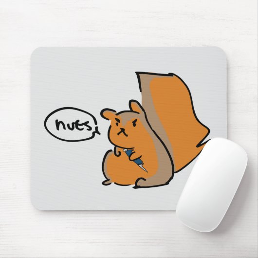 Eichhörnchen-Nüsse versagt Wissenschaftsexperiment Mousepad (Mit Mouse)