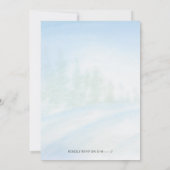 Eichhörnchen Nüsse Weihnachts Winter Gender-Offenb Einladung (Rückseite)