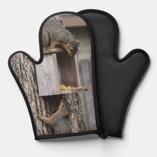 Eichhörnchen Ofenhandschuh (Vorderseite/Rückseite)