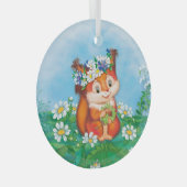 Eichhörnchen Ornament Aus Glas (Vorderseite Rechts)