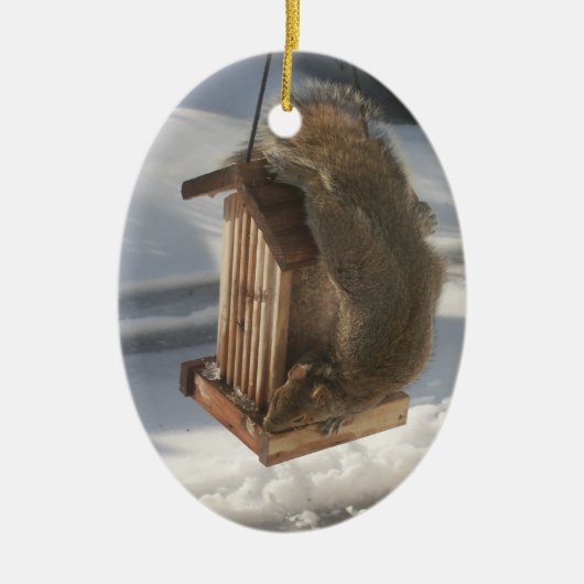 Eichhörnchen-Ornament Keramik Ornament (Vorne)