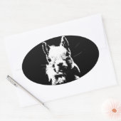 Eichhörnchen Ovaler Aufkleber (Umschlag)