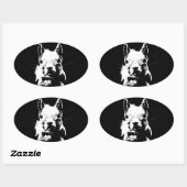 Eichhörnchen Ovaler Aufkleber (Blatt)