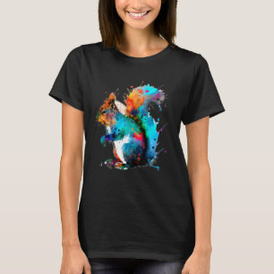 Eichhörnchen Paint Spritzer Yard Squirrel Spritzer T-Shirt