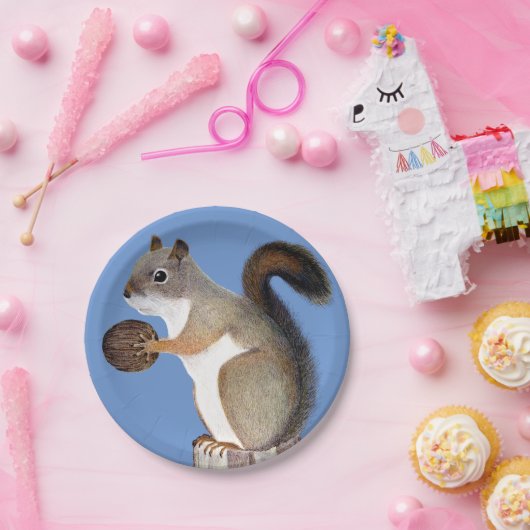 Eichhörnchen Pappteller (Party)