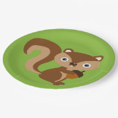Eichhörnchen Pappteller (Schrägansicht)