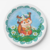 Eichhörnchen Pappteller (Vorderseite)